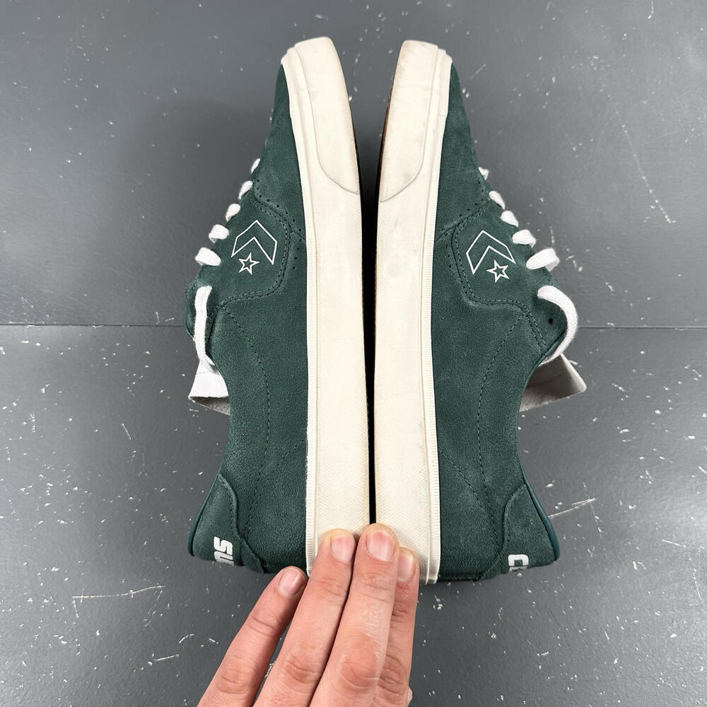 Converse Louie Lopez Pro Low Green Suede Dragon Scale Mens 11.5 EUC - Picture 9 of 10